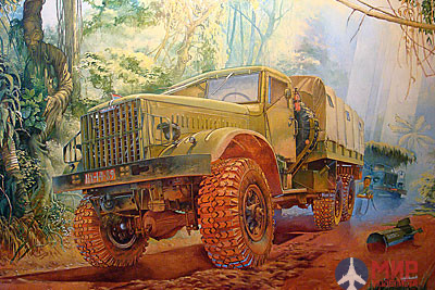 ROD804 Roden 1/35 Советский грузовик KrAZ-214B soviet military off-road truck