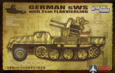 L3525 Great Wall Hobby German SWS with 2cm Flakvierling 1/35