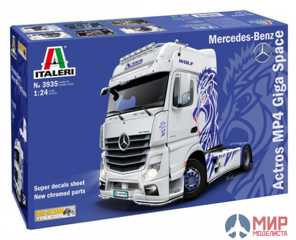 3935 Italeri автомобиль  Mercedes-Benz ACTROS MP4 Giga Space  (1:24)