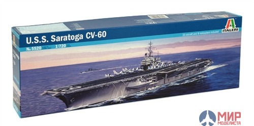 5520 Italeri корабль  U.S.S. SARATOGA CV-60 (1:720)