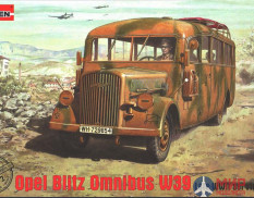 Rod726 Roden 1/72 Автомобиль Opel Blitz Omnibus W39