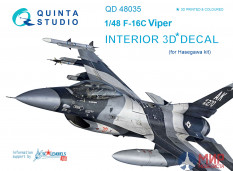 QD48035 Quinta Studio 3D Декаль интерьера кабины F-16С