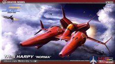 64522 Hasegawa 1:72 Космический корабль TR-5 HARPY "NORMA", вселенная "Крушила Джо"