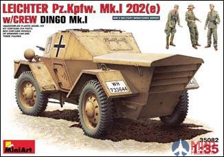 35082 MiniArt 1/35 Немецкий БТР Leichter Pz.Kpfw. Mk. I 202(e)  с экипажем