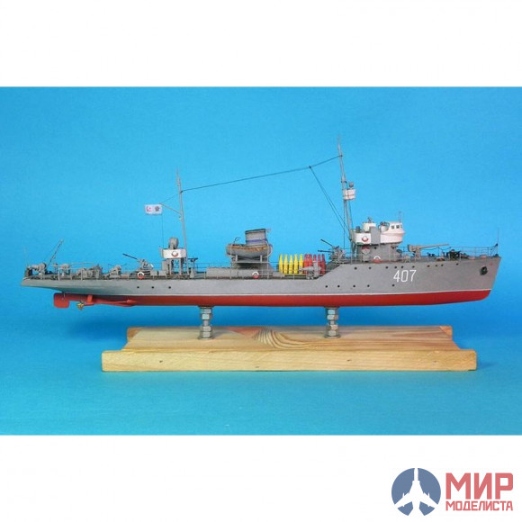 99 Бумажное моделирование Тральщик "Мина"+ морской охотник "МО-4" 1/200