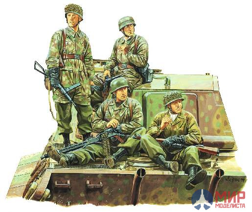 6113 Dragon 1/35 Солдаты 3rd Fallschirmjager division (Ardennes 1944)