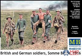 MB35158 Master Box 1/35 Британские и Германские солдаты, битва на Сомме 1916