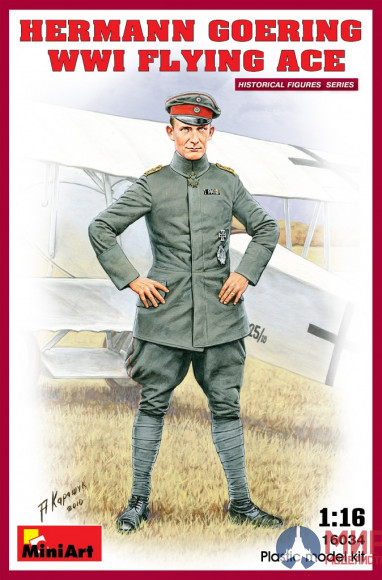 16034 MiniArt фигуры  HERMANN GOERING WWI FLYING ACE  (1:16)