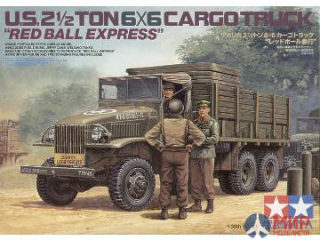 89648 Tamiya 1/35 US 2 1/2 ton Truck Red Ball Exp.