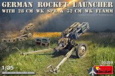 35269 MiniArt пушка GERMAN ROCKET LAUNCHER with 28cm WK Spr & 32cm WK Flamm (1:35)