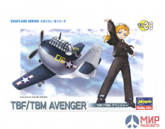60138 Hasegawa Самолет EGGPLANE TBF/TBM AVENGER
