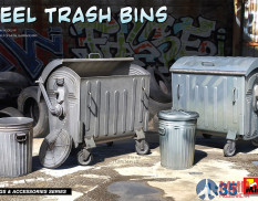 35636 Miniart 1/35 Стальные урны для мусора
