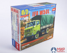 1565AVD AVD models 1/43 Сборная модель IFA W50L бортовой с тентом