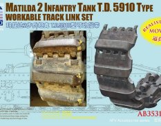 AB3531 Bronco Models 1/35 Траки наборные MATILDA 2 infantry tank t.d 5910 type workable track link s