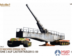 UA72309 Modelcollect Fist of War WWII German 28CM Kanone 3 Auf Lastenträger E-100