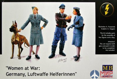 MB3557 Master Box 1/35 Фигуры Women at war: Germany, Luftwaffe