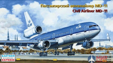 ее144102 Воcточный Экспресс 1/144 Самолет Авиалайнер MD-11 GE KLM