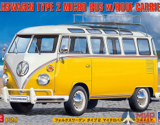 20689 Hasegawa 1/24 Микроавтобус Volkswagen Type 2 с багажником на крыше (Limited Edition)