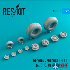 RS72-0069 ResKit General Dynamics F-111 (A, B, C, D)  колеса