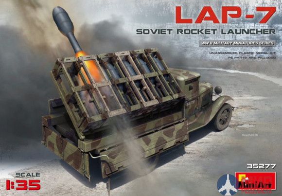 35277 MiniArt автомобиль LAP-7 SOVIET ROCKET LAUNCHER (1:35)