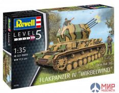 03296 REVELL ГЕРМАНСКАЯ ЗЕНИТНАЯ САМОХОДНАЯ УСТАНОВКА FLAKPANZER IV WIRBELWIND (1:35)