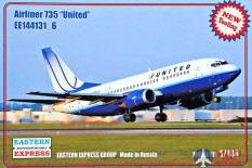 ее144131_6 Восточный экспресс Авиалайнер 737-500 United	1/144