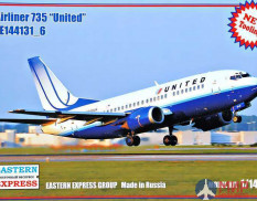ее144131_6 Восточный экспресс Авиалайнер 737-500 United	1/144
