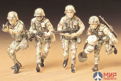 35133 Tamiya 1/35 Фигуры USА Modern Army Infantry 4 фигуры