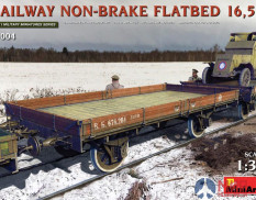 39004 MiniArt Железнодорожная бестормозная Платформа 16,5т.