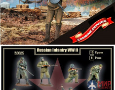 MR32025 MARS WWII Russian Infantry MARS 1/32 Набор фигур