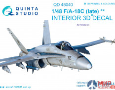 QD48040 Quinta Studio 3D Декаль интерьера кабины F/A-18С (late)