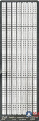 NSA700040 North Star Models 1/700 Фототравление Двухниточные леера Double-stranded rail