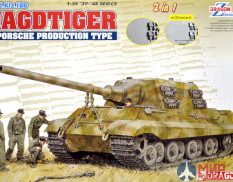 6925 Dragon САУ Sd.Kfz.186 Jagdtiger Porsche Production Type (2 in 1)  1/35