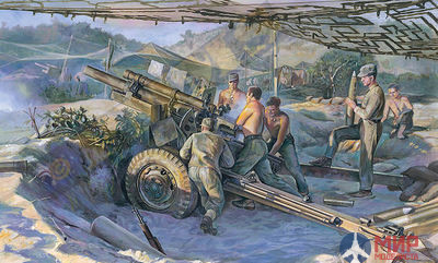 AF35182 AFV Club 1/35 Пушка 105mm HOWITZER M2A1 Carriage M2A2(WW II Version)