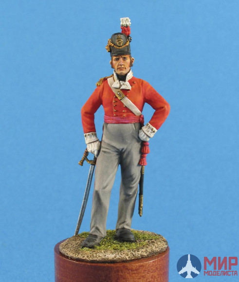 CMOS-54004 Chronos Miniatures 54mm Британский офицер пехотных полков, 1812-15 гг. 54 мм.