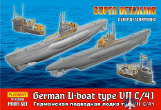 233003 Флагман 1/350 Германская подводная лодка типа VIIC/41 PROFI SET