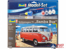 67399 REVELL ПОДАРОЧНЫЙ НАБОР. АВТОМОБИЛЬ VOLKSWAGEN T1 - SAMBA BUS (1:24)