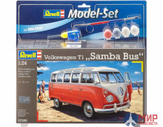 67399 REVELL ПОДАРОЧНЫЙ НАБОР. АВТОМОБИЛЬ VOLKSWAGEN T1 - SAMBA BUS (1:24)