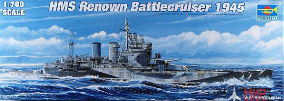 05765 Trumpeter 1/700 Линкор HMS "Ренаун" 1945 г.