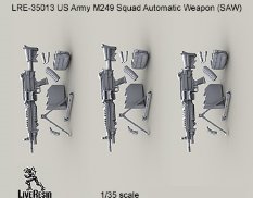 LRE35013 LiveResin Ручной пулемёт M249 SAW 5,56мм 1/35