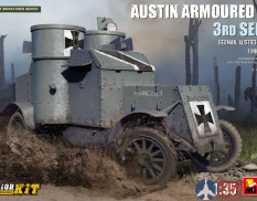 39010 MiniArt Бронеавтомобиль AUSTIN 3 серии с интерьером. Германия, Австро-Венгрия, Финляндия