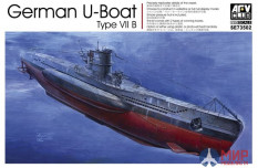 SE73502 AFV Club 1/350 Немецкая подводная лодка German U-Boat Type VII B