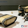 35357 Tamiya Немецкая передовая команда с гусеничной машиной Голиаф, три фигуры 1/35