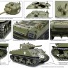 75046 Dragon танк  M4A3(105) HOWITZER TANK  (1:6)