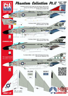 CTA032 Cut then Add 1/72 Phantom Collection Pt.2 - F-4G VF-213, F-4J VMFA-333, F-4B VF-143, F-4B VMF