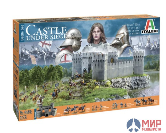 6185 Italeri миниатюра  CASTLE UNDER SIEGE - 100 Years' War 1337/1453 - BATTLESET  (1:72)