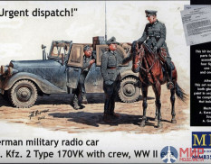 MB35151 1/35 Автомобиль "Urgent dispatch. German military radio car Sd.Kfz. 2 Type 170VK with crew, WW II era"