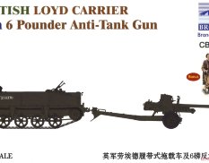 CB35189 Bronco Models 1/35 British Loyd Carrier with 6 Pounder Anti-Tank Gun