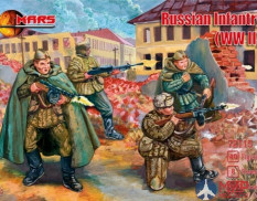 MR72115 MARS WWII Russian Infantry Winter Dress 1/72 Набор фигур