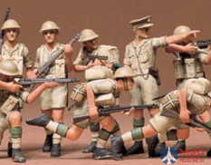 35032 Tamiya 1/35 Фигуры British 8th Army Infantry (Note die cast)